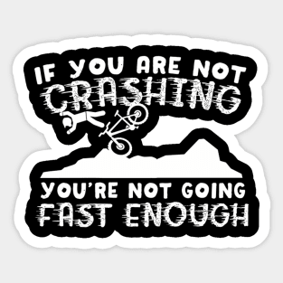 Crash Test Dummy Downhill Mountain Bike Sticker